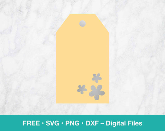 a yellow price tag with flowers on it