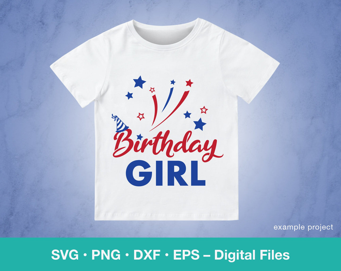 Fourth of July Girl Birthday SVG