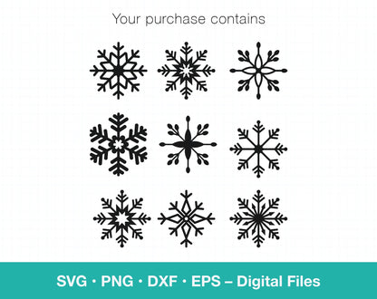 Snowflake SVG Bundle