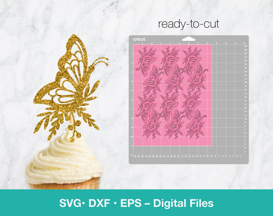 Butterfly SVG Cupcake Topper